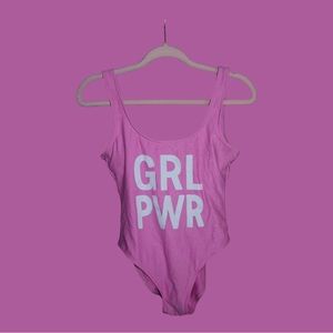 Solid One Piece Bathing Suit
